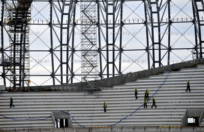 Budowa stadionu PGE Arena w Gdansku.
24.01.2011
Fot....