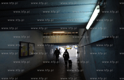 Gdansk Wrzeszcz. Dworcowy tunel  pomiędzy ul. Waldeloty,...