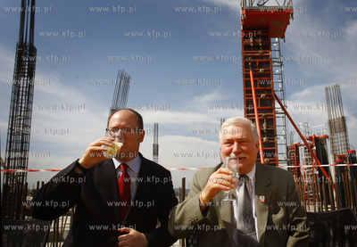 Gdansk Letnica. Ceremonia wmurowania kamienia wegielnego...
