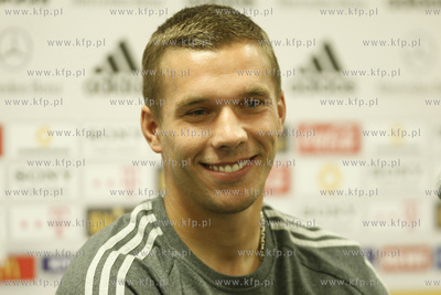 Gdansk. Stadion pilkarski PGE Arena. Konferencja prasowa...