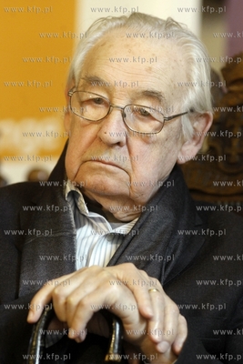 Gdansk. Ratusz Glownego Miasta. Konferencja prasowa...