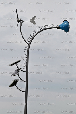 Gdansk. Park Ronalda Reagana. Uroczystosc odsloniecia...