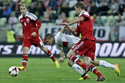Gdansk. PGE Arena. Mecz towarzyski Polska- Dania. Nz....