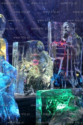 Przed Galeria Sztuki Warzywniak w Gdansku Oliwie, stanela...