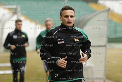Gdańsk. Stadion przy ul. Traugutta. Trening drużyny...