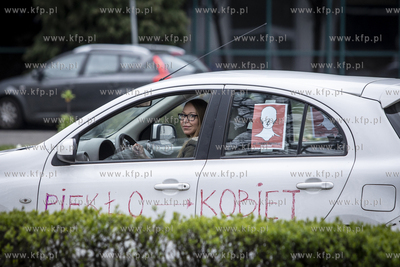 Protest samochodowy  przeciwko projektowi ustawy o...