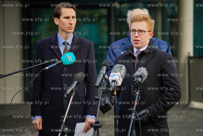 Konferencja prasowa posła Kacpra Płażyńskiego w...