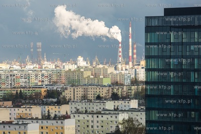 Gdańsk, Przymorze - panorama. Widok z budynku Olivia...