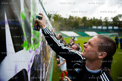Gdansk. Stadion MOSiR przy ul. Traugutta. Akcja Polska...