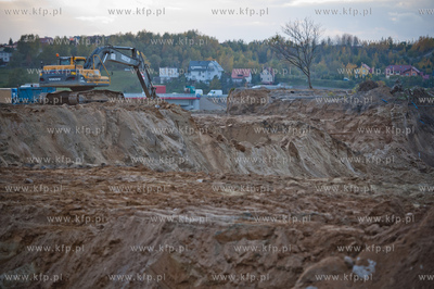 Gdansk. Budowa wezla drogowego Karczemki i trasy WZ....