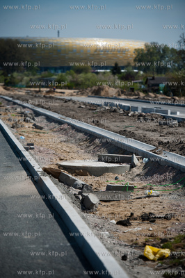 Gdansk. Budowa ulic i torowisk na ul Hallera i Uczniowskiej,...