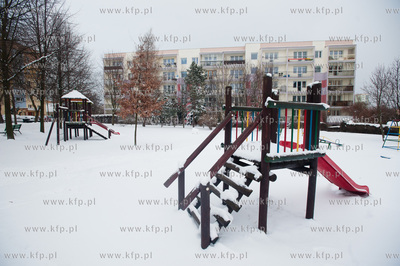 Gdansk. Chelm. Zima obfitujaca w silne opady sniegu...