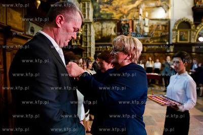 Gdansk. Dwor Artusa. Uroczystosc z okazji Dnia Edukacji...