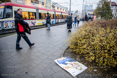 Gdansk Wrzeszcz. Kampania wyborcza do samorzadu. Plakat...