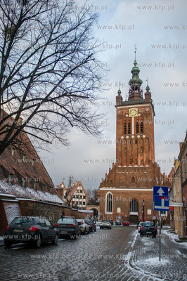 Gdansk. Wieza Kosciola sw. Katarzyny. Bezplatne warsztaty...