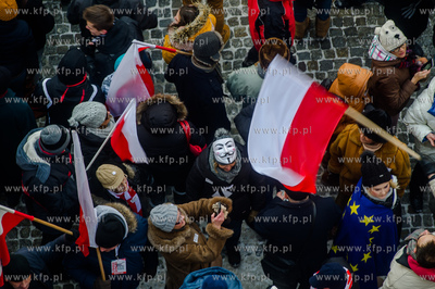 Gdansk. Manifestacja pod haslem W obronie Twojej wolnosci,...