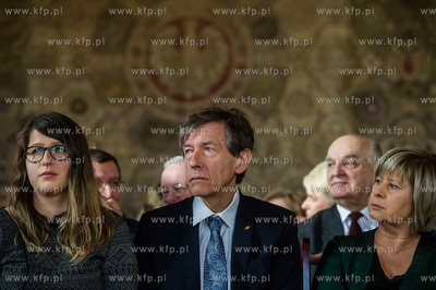 Gdansk. Wielka Sala Wety Ratusza Glownego Miasta. Uroczystosc...