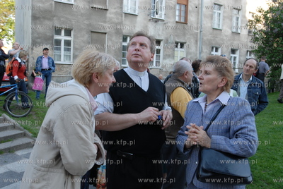 Pozar zabytkowego kosciola sw Katarzyny w Gdansku....