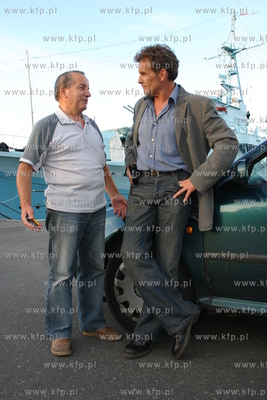 Spotkanie Marka Wlodarczyka - komisarza Zawady w serialu...