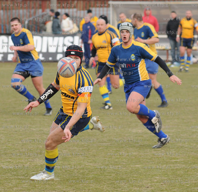 Liga Rugby. Stadion GOSiR w Gdyni. Mecz Arka Gdynia...