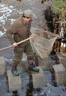 Smoldzino na przeplawce w elektrowni wodnej,  trwa...