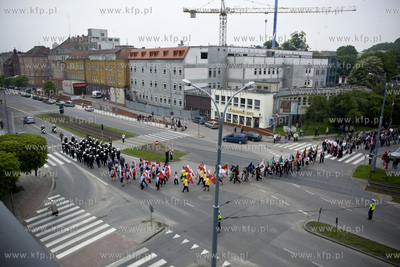 Uroczystosc odsloniecia dwoch tablic pamiatkowych na...