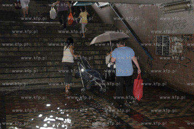 Dwukrotnie wielkie nwalnice nawiedzily Wejherowo. Ulewa...