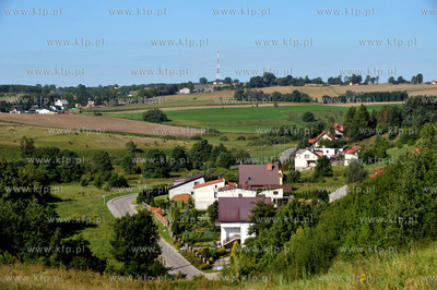Panorama Zukowa na Kaszubach. Widok z ulicy Chrobrego....