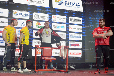 Hala Sportowo - Widowiskowa w Rumi. 50. Gala Armwrestligu...