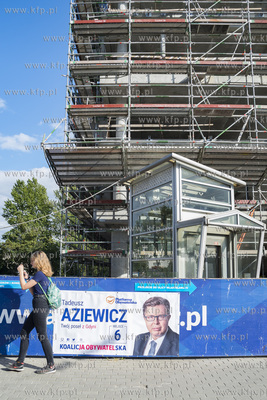 Baner wyborczy Tadeusza Aziewicza kandydata w wyborach...