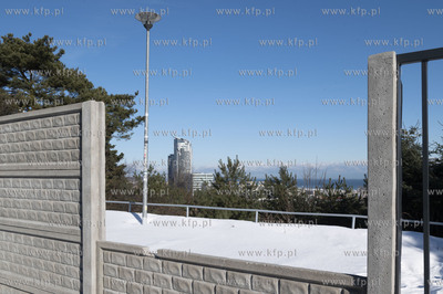 Gdynia. Zimowy widok z Kamiennej Góry. 15.02.2021...