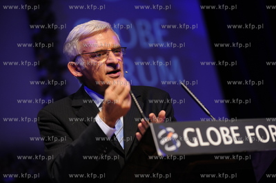 Gdansk, GLOBE FORUM 2009. Nz Jerzy Buzek - przewodniczacy...