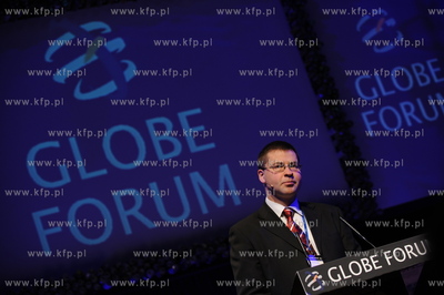 Gdansk, GLOBE FORUM 2009. Nz premier Lotwy -  Waldis...