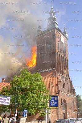 Pozar kosciola sw Katarzyny w Gdansku.
22.05.2006
Fot....