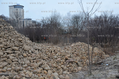 Tutaj bedzie przebiegala nowa trasa Slowackiego. Wycinka...