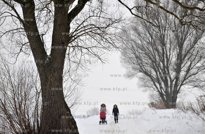 Sulmin na Kaszubach. Droga w kierunku Niestepowa. 23.02.2013...