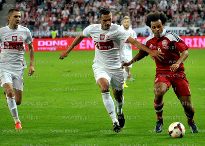 Gdansk. PGE Arena. Mecz towarzyski Polska- Dania. Nz....