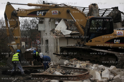 Gdansk. Rozbiorka pierwszej piekarni firmy Szydlowski,...