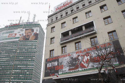 Na siedzibie Solidarnosci w Gdansku zawisnal  baner...