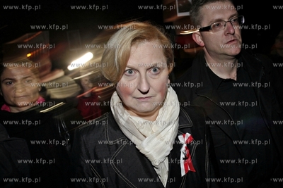 Cmentarz Srebrzysko w Gdansku. Ekshumacja zwlok Anny...