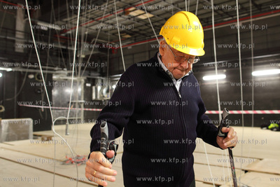 Rezyser Andrzej Wajda w Teatrze Szekspirowski w Gdansku....