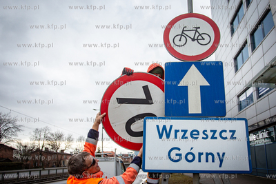 Demontaż znaków ograniczających prędkość do 50...