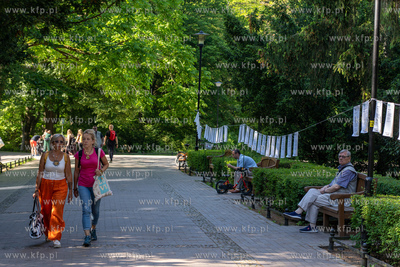 Oliwskie Dni Poezji w Parku Oliwskim. Nz. Poetyckie...