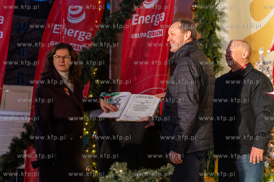 Ceremonia otwarcia Gdańskiego Jarmarku Bożonarodzeniowego....