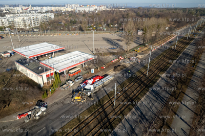 Remont nawierzchni al. Hallera w Gdańsku. 19.03.2026...