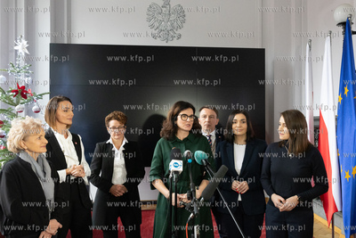 Konferencja powitalna nowej Wojewody Pomorskiej. Nz....