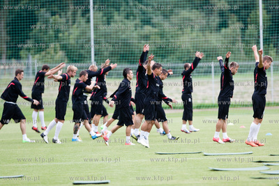 Gdansk. Pierwszy trening Reprezentacji Polski w pilce...