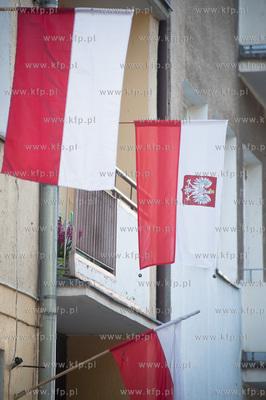 Gdynia. Flagi narodowe wywieszone z okazji swiat majowych.
03.05.2014
fot....