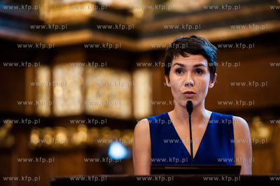 Gdansk. Dwor Artusa. Uroczystosc wreczenia Nagrod Prezydenta...