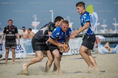 Plaza w Sopocie. Mistrzostwa Polski w rugby na plazy...